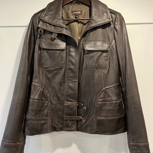 Danier Leather Bomber Jacket - Picture 1 of 3